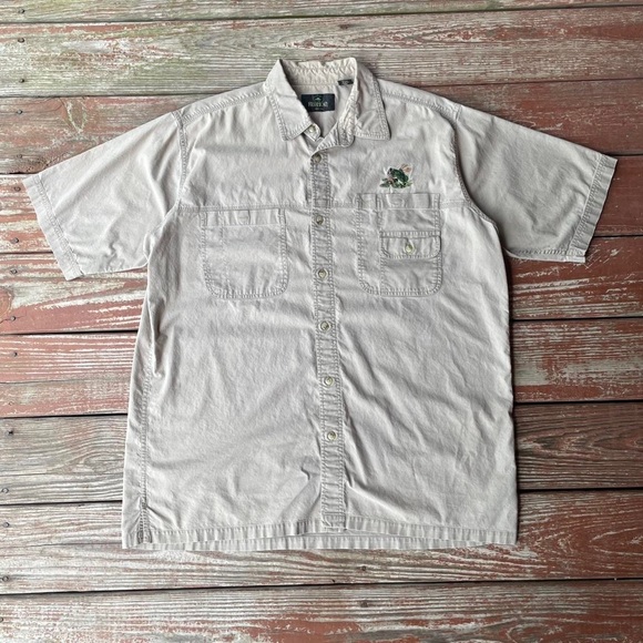 RedHead Other - Redhead Clothing Men's Cream and Tan Shirt